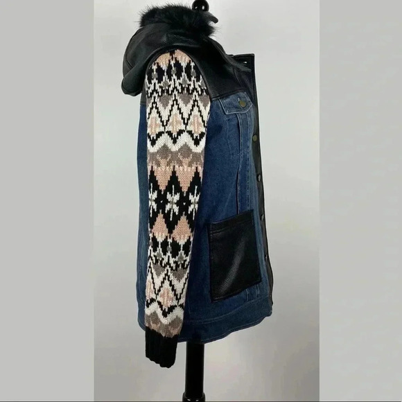 Yigal x Aqua Mixed Media Jacket - Picture 3 of 8